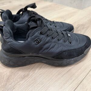 Black on Black Chanel Women’s Sneakers